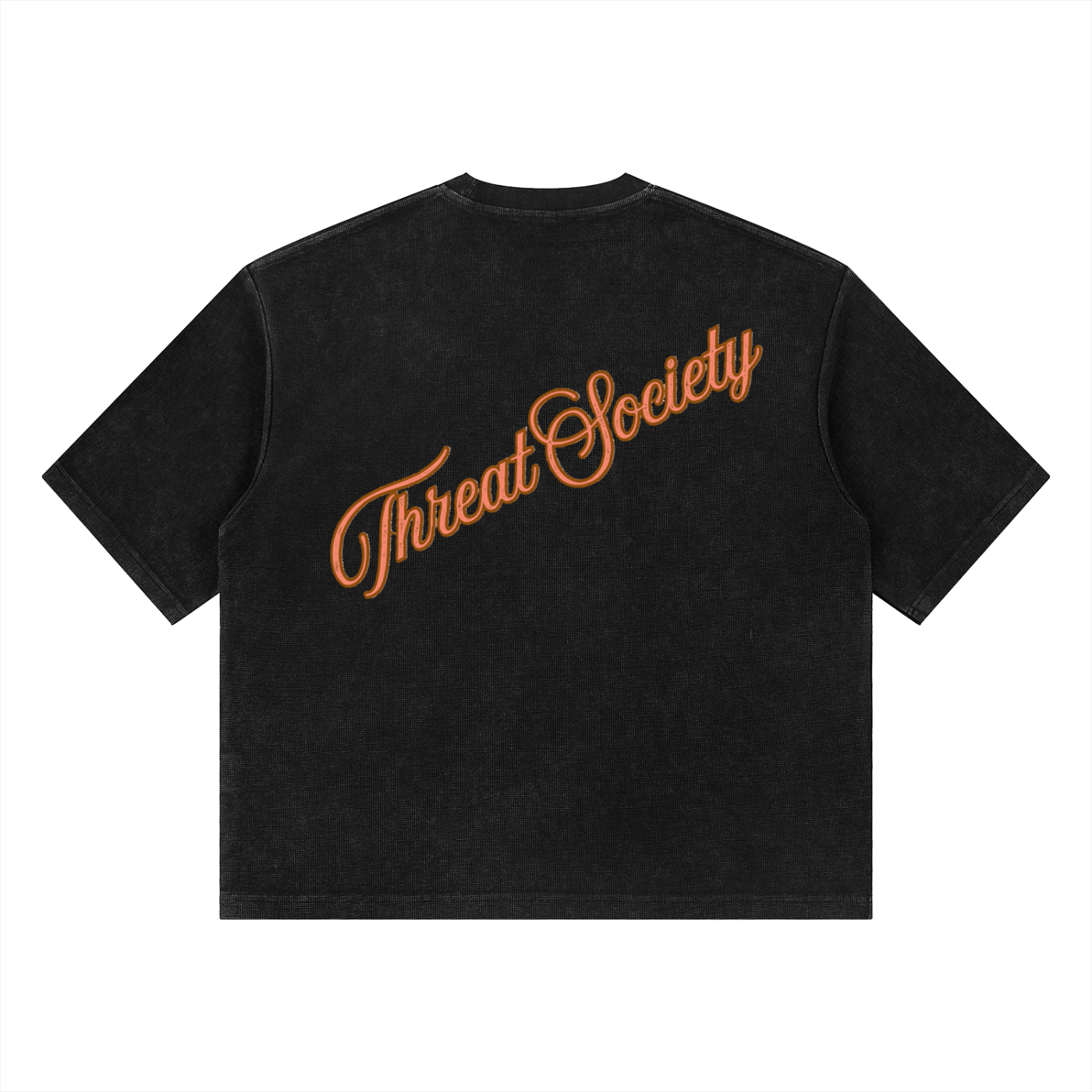 Unisex Mineral Wash Waffle Boxy T-Shirt